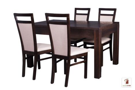 Prostokątny stół rozkładany do salonu i jadalni Strong z krzesłami Paloma