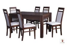 Prostokątny stół rozkładany Strong z krzesłami Laguna II