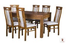 Kwadratowy stół rozkładany STRONG SQUARE II z krzesłami BOGDAN