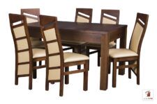 Kwadratowy stół rozkładany STRONG SQUARE II z krzesłami EDWARD