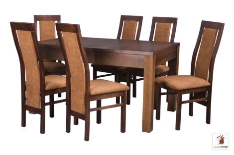 Kwadratowy stół rozkładany STRONG SQUARE II z krzesłami FALA