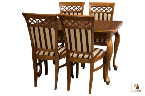 Stół rozkładany prostokątny do jadalni LUDWIK Slim z krzesłami Venezia