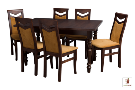 Stół rozkładany prostokątny do jadalni VALENCIA z krzesłami Daniel