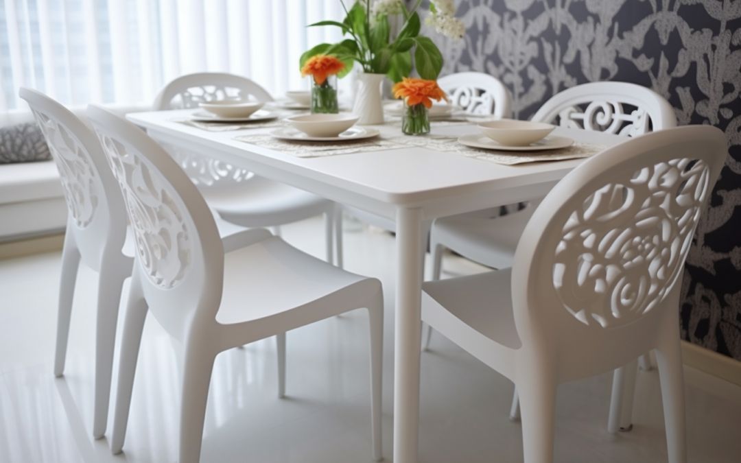Biały stół z krzesłami – do jakiej aranżacji pasują?